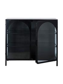 Vitrine noire Nerissa, Noir, transparent