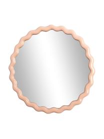 Miroir mural rond beige Zigzag, Beige pastel, Ø 50 cm