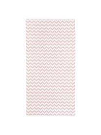 Toallas en zigzag Liv, 2 uds., Rosa, Toalla tocador, An 30 x L 50 cm, 2 uds.