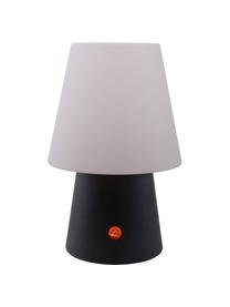 Lámpara de mesa LED para exteriores No. 1, portátil, Plástico (polietileno), Blanco, gris antracita, Ø 18 x Al 29 cm