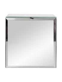 Škatuľka na bižutériu zo zrkadlového skla Evie, Zrkadlové sklo, Zrkadlové sklo, Š 15 x V 15 cm