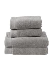 Lot de serviettes de bain en coton bio Premium, 4 élém., 100 % coton bio, certifié GOTS
Qualité supérieure 600 g/m²

Le matériau est certifié STANDARD 100 OEKO-TEX®, IS025 189577, OETI, Gris foncé, Lot de différentes tailles