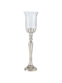 Candelabro Vendi, Aluminio, vidrio, Aluminio, transparente, Ø 15 x Al 61 cm