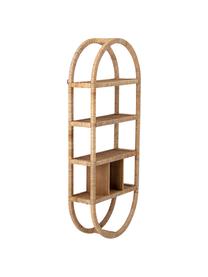 Étagère murale en rotin Neha, Rotin, Beige clair, larg. 45 x haut. 107 cm