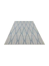 Design In- & Outdoor-Teppich Pella mit grafischem Muster, 100% Polypropylen, Blau, Beige, B 200 x L 290 cm (Größe L)
