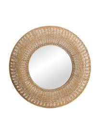 Espejo de parec Ringle, Espejo: cristal, Beige, Ø 76 cm