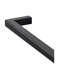 Metalen handdoekhouder Vana, Staal, gepoedercoat, Zwart, B 55 x H 2 cm