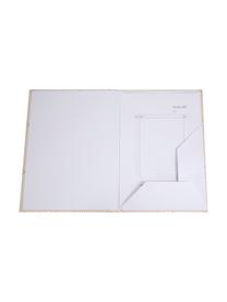 Cartella Paulina, 2 pz, Dorato, bianco, L 23 x A 32 cm