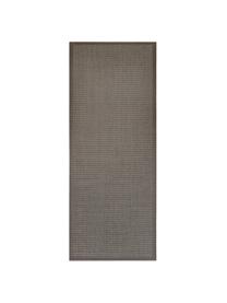 Tapis de couloir en sisal Leonie, Gris-brun