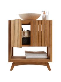 Koupelnová skříňka pod umyvadlo z masivního teaku Kuveni, šířka 70 cm, Teakové dřevo, Teakové dřevo, Š 70 cm, V 80 cm