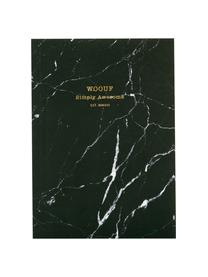 Notitieboek Black Marble, Papier, Zwart, 11 x 15 cm