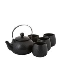 Set de té Dots, 6 pzas., Negro, Set de diferentes tamaños