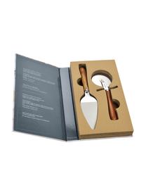 Komplet do pizzy Belli, 2 elem., Drewno akacjowe, metal, Metal, ciemne drewno naturalne, S 32 x W 4 cm