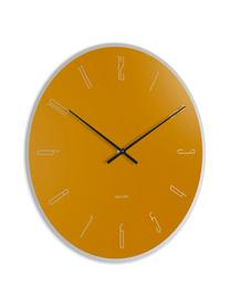 Reloj de pared Mirror Numbers, Vidrio, Amarillo, plateado, negro, Ø 40 cm