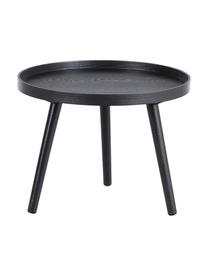 Table d'appoint noire Mesa, Ø 45 cm, Bois, noir laqué, Ø 45 x haut. 45 cm