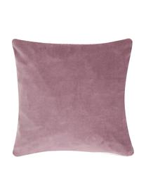 Housse de coussin 40x40 velours ouaté Celine, Vieux rose