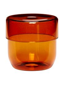 Boîte en verre ambré Transisto, 2 élém., Verre, Ambré, Ensemble de boîtes S