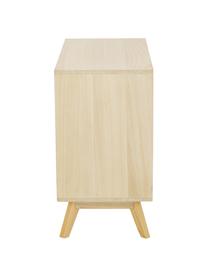 Ladekast Milano, Frame: MDF, Wit, paulowniahout, 79 x 65 cm