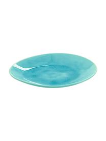 Assiette à dessert porcelaine ovale turquoise Plage, 2 pièces, Turquoise