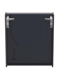 Armoire miroir avec éclairage LED et détecteur de mouvement Nesta, Noir, larg. 60 x haut. 70 cm