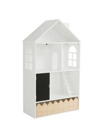 Maison de poupée Mi Casa Su Casa, Bois de pin, MDF (panneau en fibres de bois à densité moyenne), Blanc, noir, larg. 61 x haut. 106 cm