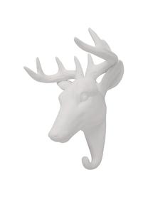 Hak ścienny z porcelany Deer, Porcelana, Biały, W 16 cm