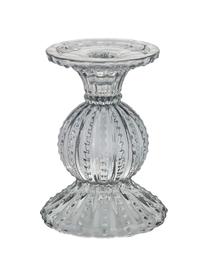 Kandelaar Silva, Glas, Grijs, transparant, Ø 10 x H 14 cm