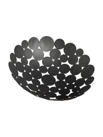 Odkládací miska Drops, Potažený kov, Černá, Ø 29 cm, V 9 cm