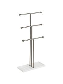 Porta joyas Trigem, Estructura: metal, niquelado, Níquel, blanco, An 23 x Al 48 cm