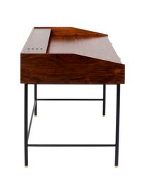 Drevený pracovný stôl so zásuvkami Ravello, Hnedá, Š 118 x H 70 cm