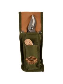 Gartenwerkzeug-Set Jerry, 3er-Set, Tasche: Kunststoff, Silberfarben, Hellbraun, Grün, Eschenholz, Set mit verschiedenen Größen