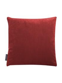 Federa arredo  reversibile Abigail, Retro: velluto di poliestere, Rosa, rosso ruggine, Larg. 40 x Lung. 40 cm