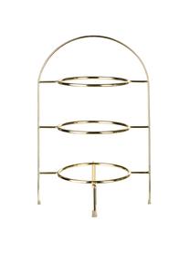 Etagere Oco in Gold, Ø 21 cm, Metall, beschichtet, Goldfarben, Ø 21 x H 37 cm