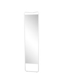 Espejo de pie de aluminio Kasch, Espejo: cristal, Blanco, An 42 x Al 175 cm