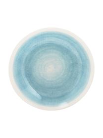 Assiette creuse artisanale céramique Pure, 6 pièces, Céramique, Bleu, blanc, Ø 23 cm