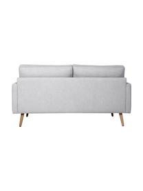 Sofa z nogami z drewna dębowego Saint (2-osobowa), Tapicerka: poliester Dzięki tkaninie, Jasnoszara tkanina, S 169 x G 87 cm