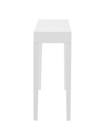 Handgemaakte sidetable Kayson, MDF, Wit, B 130 x D 34 cm