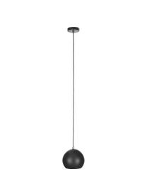 Petite suspension boule noire Ball, Noir, mat