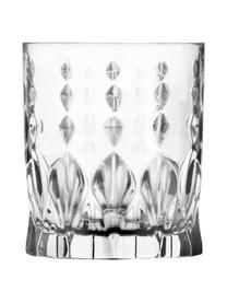 Vasos de cristal con relive Marilyn, 6 uds., Cristal, Transparente, Ø 8 x Al 9 cm, 340 ml