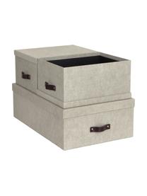 Boîtes de rangement Inge II, 3 élém., Beige, Lot de différentes tailles