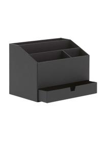 Organisateur bureau Greta, Carton laminé renforcé
(100 % papier recyclé), Noir, larg. 24 x haut. 18 cm