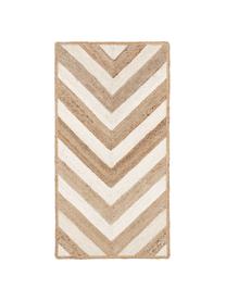 Handgefertigter Jute-Teppich Eckes, 100% Jute, Beige, B 80 x L 150 cm (Grösse XS)