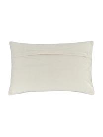 Housse de coussin rectangulaire dorée Karla, Beige