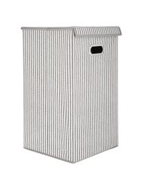 Cesta de lavandería Stripes, Asa: metal, Beige, crema, An 32 x Al 57 cm