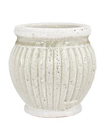 Petit cache-pot beige céramique Catinia, Céramique, Brun, Ø 14 x haut. 14 cm