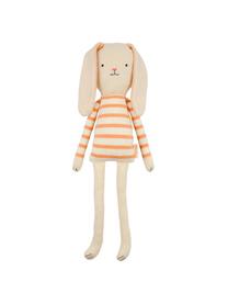 Peluche lapin en coton bio Bunny, Beige clair, orange