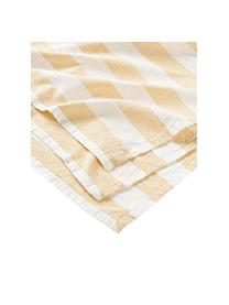 Obrus Strip, 100% bawełna, Żółty, biały, Dla 4-6 osób (S 140 x D 200 cm)