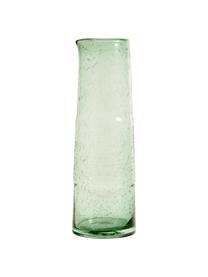 Mondgeblazen glazen karaf Greenie in groen, 1.3 L, Gerecycled glas, Groen, Ø 8 x H 30 cm, 1.3 L