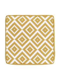 Hohes Sitzkissen Miami, Bezug: 100% Baumwolle, Gelb, Weiss, B 40 x L 40 cm