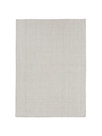 Tapis pure laine gris crème Ajo, Gris clair, crème